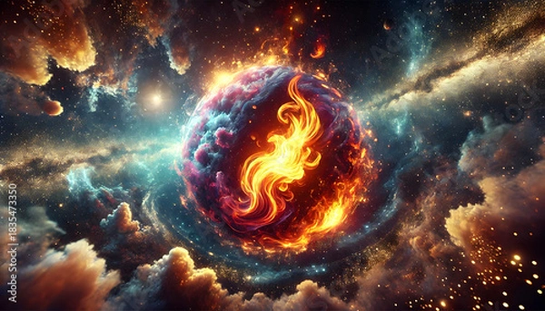 Fototapeta Cosmic Flame