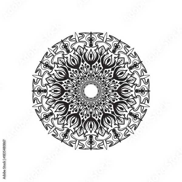Obraz Mandalas for coloring book. Decorative round ornaments