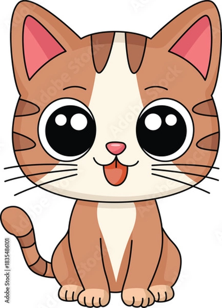 Obraz Adorable Little Cat with Big Eyes