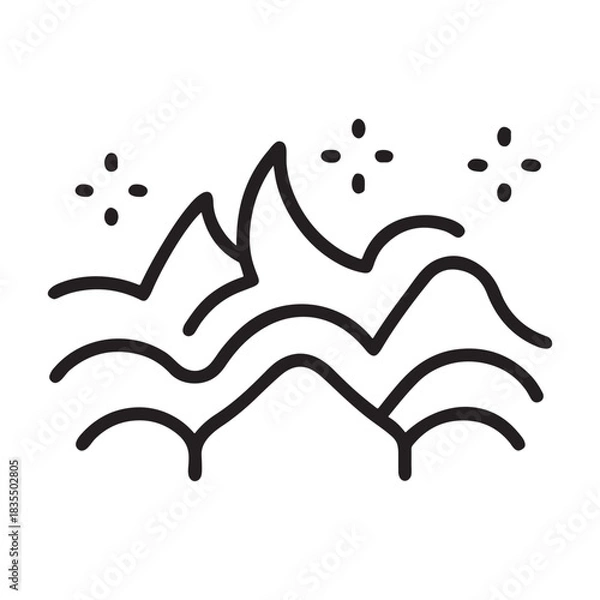 Fototapeta Digital vector file icon representing modern graphic design