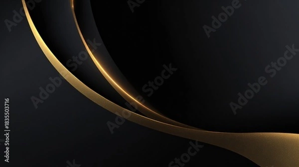 Obraz Luxury Black Gold Abstract Background Shimmer Design
