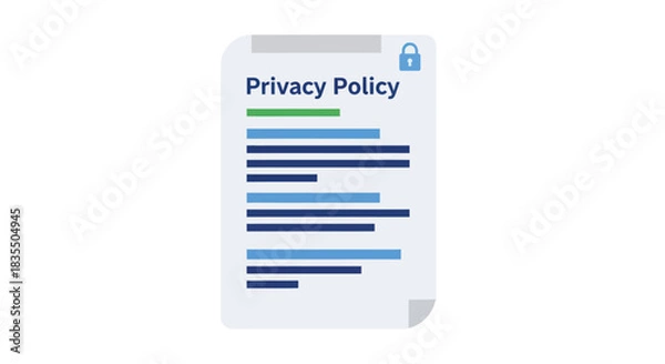 Obraz Privacy policy document