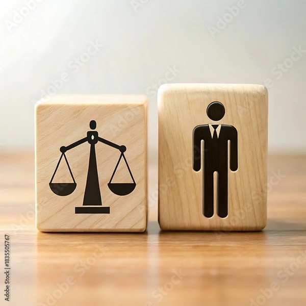 Fototapeta Scales of justice symbol illustration vector for business design icon sign
