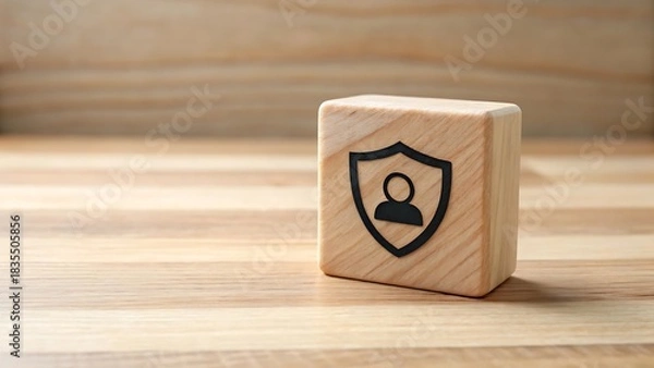 Fototapeta Wooden cube and box with letters and numbers concept