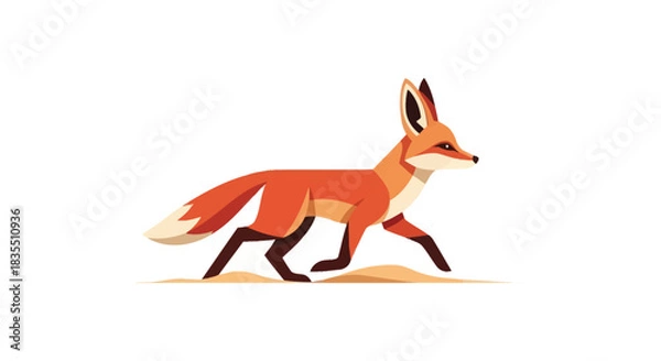 Obraz Stylized fox trot