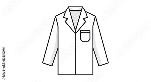 Obraz Lab coat icon