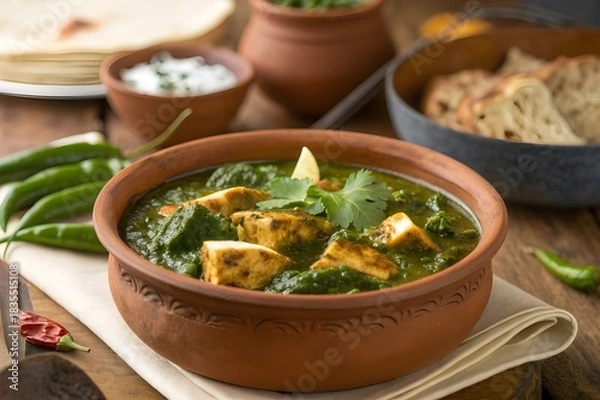 Obraz palak paneer handi 