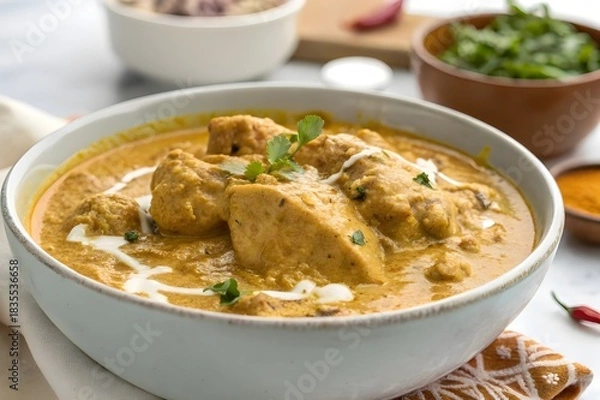Obraz chicken white curry 