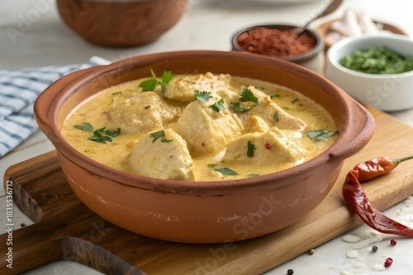 Obraz chicken boneless malai handi 
