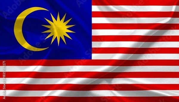Fototapeta Flag of Malaysia