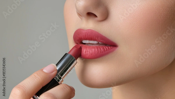 Obraz Donna con rossetto