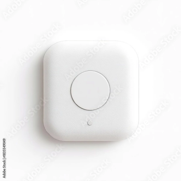 Fototapeta White smart home hub device for automation and control of iot devices wireless connectivity and control