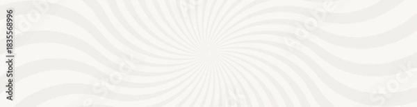 Fototapeta Spiral swirl abstract white Cloud Dancer color 2026 background. Wave line. long backdrop. Digital screen. Luxury Banner. NFT card. Cover design. Metaverse. Research. Innovation technology. Pop art. bg