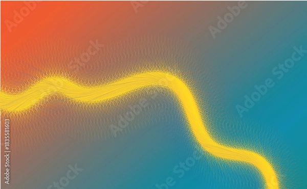 Obraz Vibrant abstract color wave with dynamic colorful gradient background design