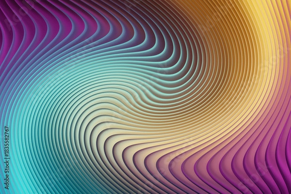 Fototapeta Abstract colorful background with swirling lines and vibrant color transitions