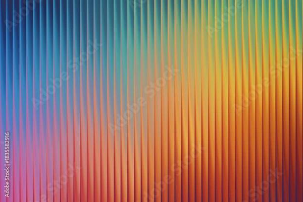Fototapeta Vibrant gradient background with vertical lines creates a colorful texture