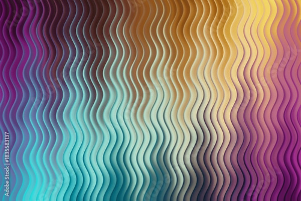 Fototapeta Abstract background with colorful wavy lines creating a vibrant pattern