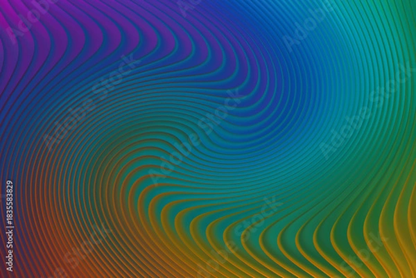 Fototapeta Abstract background with swirling lines and vibrant gradient colors in motion