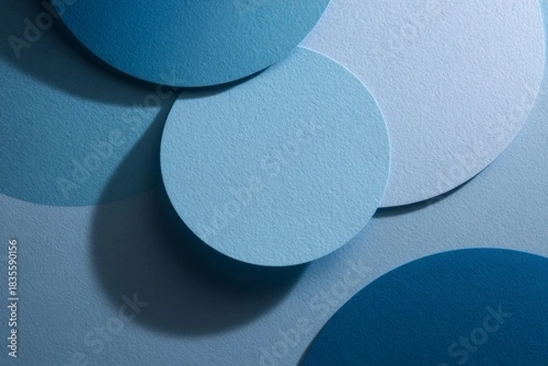 Obraz blue and white paper