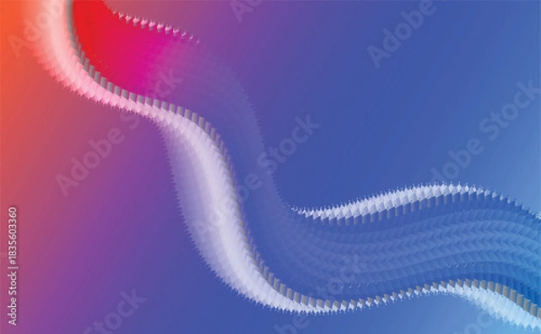 Obraz Vibrant abstract color wave with dynamic colorful gradient background design