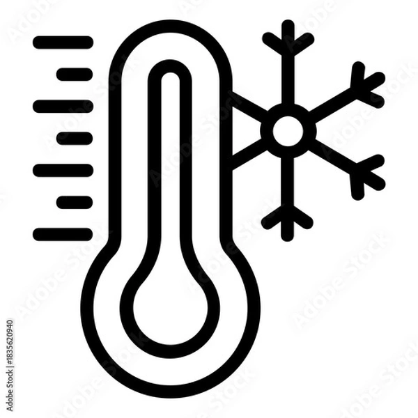 Obraz temperature icon vector