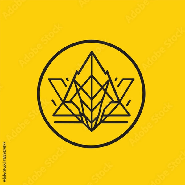 Fototapeta Abstract Minimalist Business Logo Vector Modern Corporate Identity Branding Design