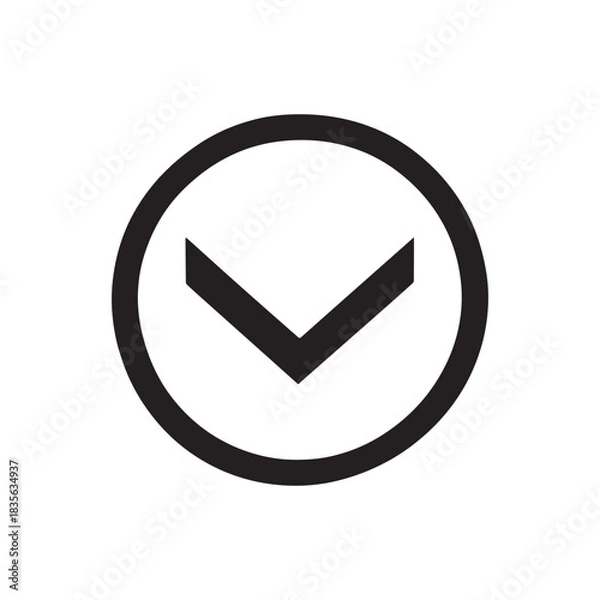 Fototapeta Abstract Minimalist Business Logo Vector Modern Corporate Identity Branding Design