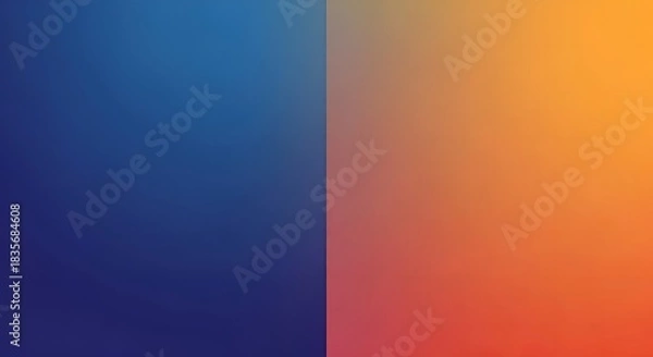 Fototapeta Abstract Vertical Gradient of Blue and Orange