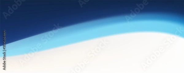 Obraz Abstract Wave Pattern with Blue Gradient Horizontal Background Design. Vector illustration