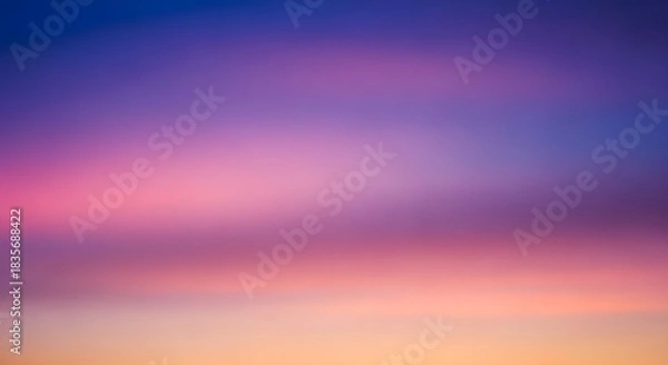 Fototapeta Gradient Sky Captivating Colors in the Evening Sky with Vivid Hues and Beautiful Natural Light