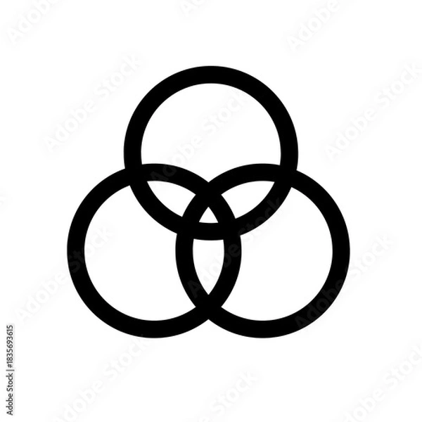 Obraz Circle overlap 