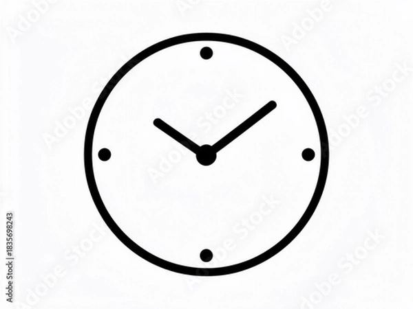 Fototapeta wall clock vector