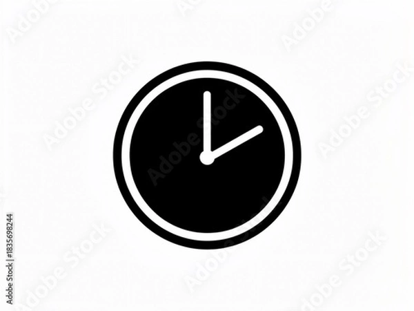 Fototapeta clock icon vector