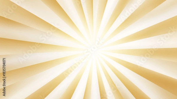 Fototapeta 輝く金色のグラデーションの放射状集中線背景
