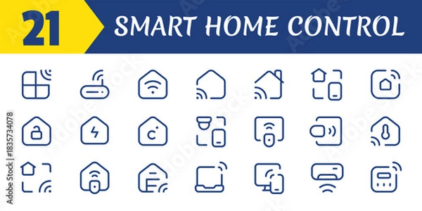 Obraz Smart home control Icon.eps