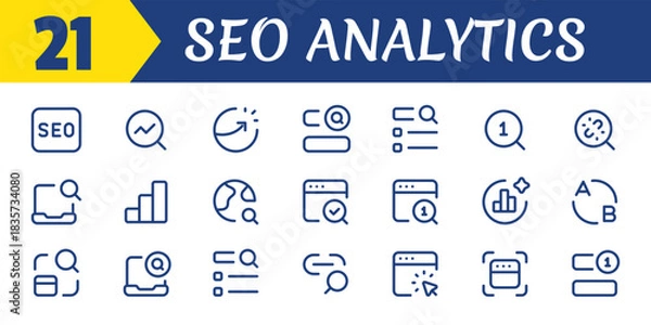 Obraz SEO analytics Icon.eps