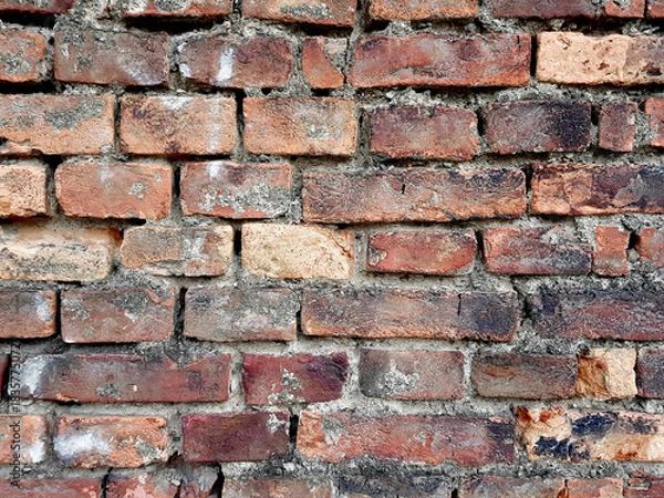 Fototapeta Vintage brick wall background texture.