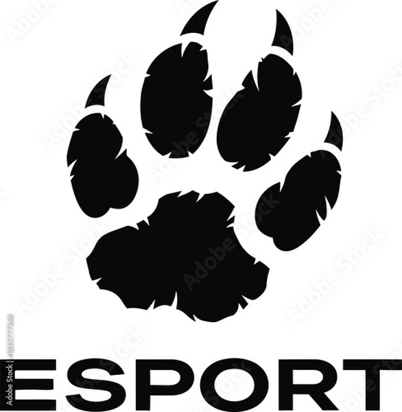 Obraz tiger paw logo