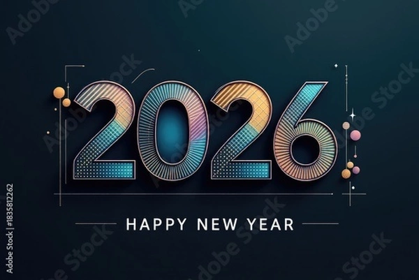 Obraz New year 2026 greeting