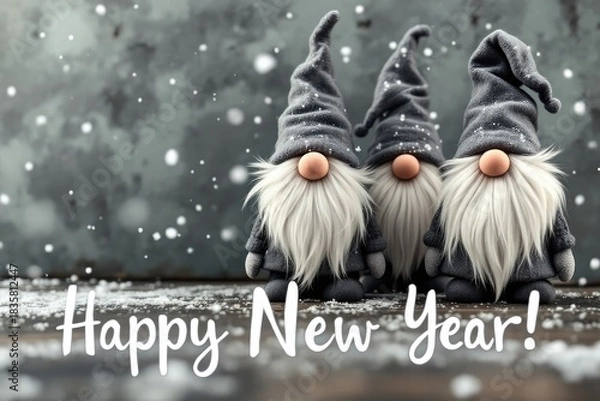 Obraz New year gnomes