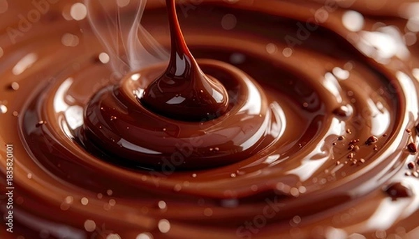 Obraz Decadent Chocolate Delight - A Swirl of Richness and Indulgence.
