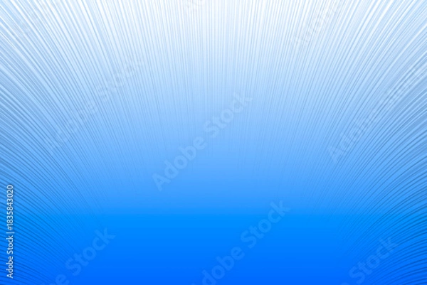 Obraz 明るい青い深みに吸い込まれるような広がる白いヘアライン柄の入った青白グラデーションテクスチャー