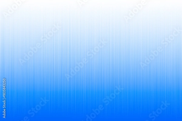 Fototapeta 明るい青い深みに吸い込まれるような広がる白いヘアライン柄の入った青白グラデーションテクスチャー