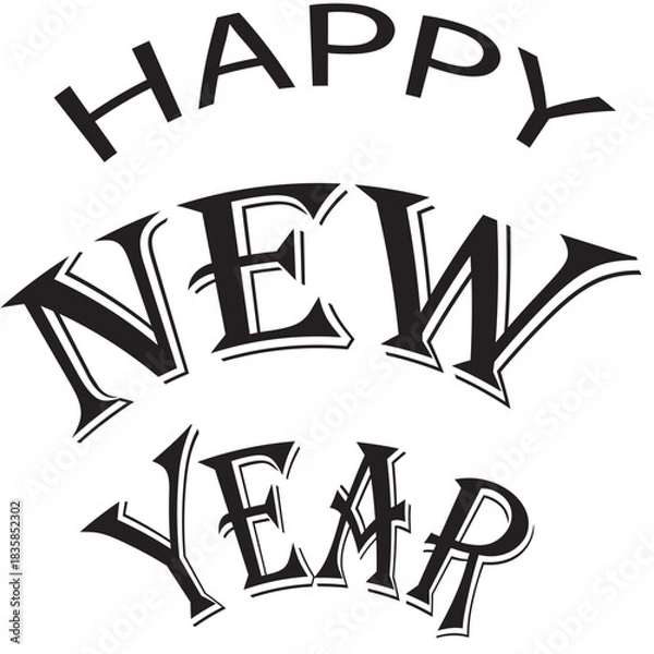 Obraz Simple and elegant  new year background design.