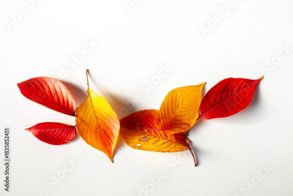 Obraz 紅葉した桜の葉