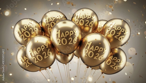 Fototapeta Happy New Year 2026 and Christmas Pictures – Festive Holiday Images & Celebration Photos 2026	