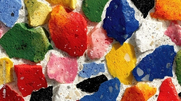 Fototapeta Colorful Abstract Terrazzo Texture