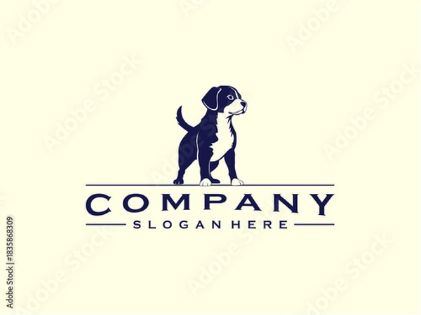 Fototapeta DOG Logo Design Vector Template