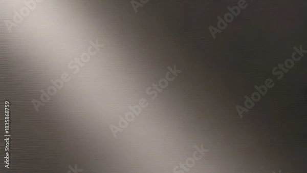 Obraz Elegant brushed metal texture with subtle lighting for modern design elements