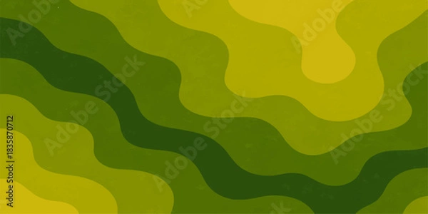 Obraz Seamless green abstract wave pattern for vector illustration backdrop design